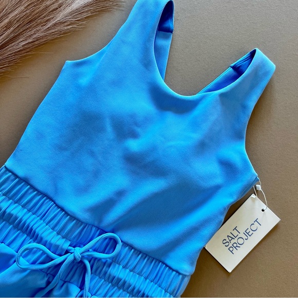 Salt Project Ribbed Blue Do Anything Active Dress - Picture 9 of 16